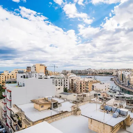 Bnbnova - Private Penthouse With Terrace Spinola Bay Apartment *